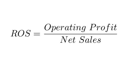 return  sales ros definition