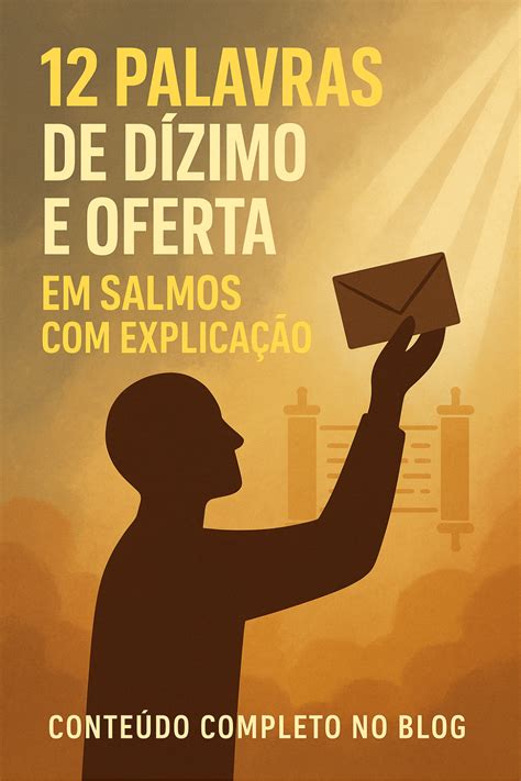 Palavras De Oferta Com Explicação - 12 Palavras de Oferta com Explicação Bíblica – Clique e Entenda ...