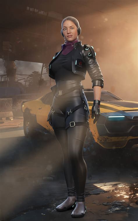 Cyber cop - Night City 3D Render, Digital Art by tanaka13200