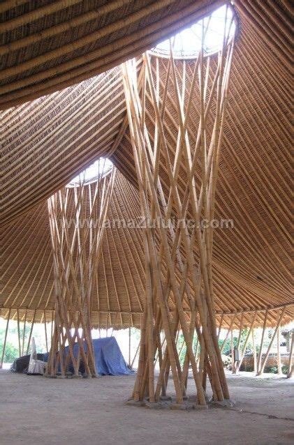 bamboo spiral base  amazulu  bamboo architecture bamboo