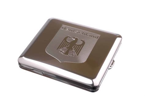 Портсигар Stoll на 18 сигарет, нержавеющая сталь - HumidorPro