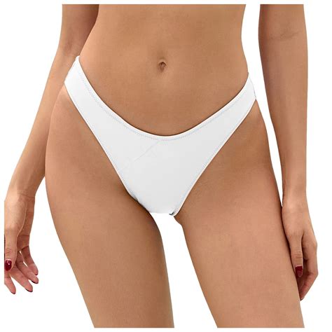 comvalue womens sexy cheeky thong brazilian cut  rise high leg