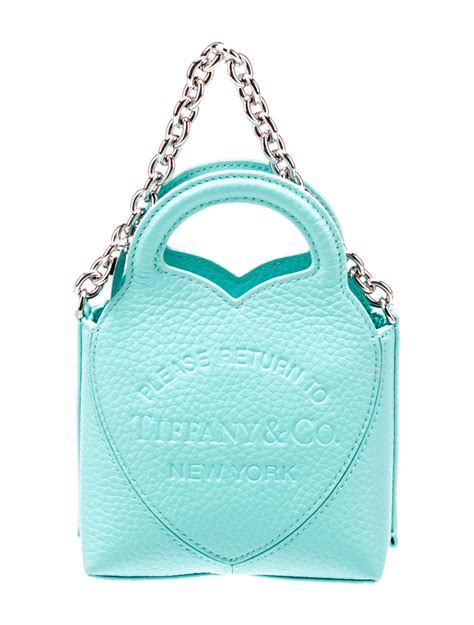 Tiffany & Co. Leather Top Handle Bag - Blue Handle Bags, Handbags