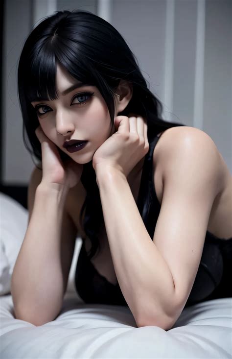 nude goth girl seaart ai