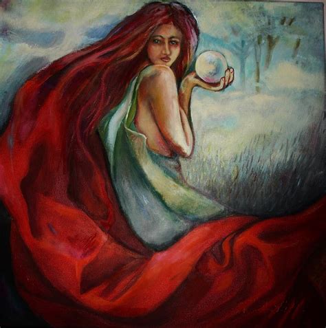 Witch Girl Painting by Alina Ziemirska - Fine Art America