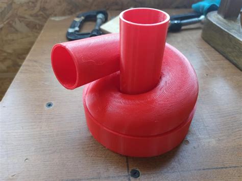 3d модель Циклон под 110 мм сантехн. трубу с переходниками на пылесосо ...