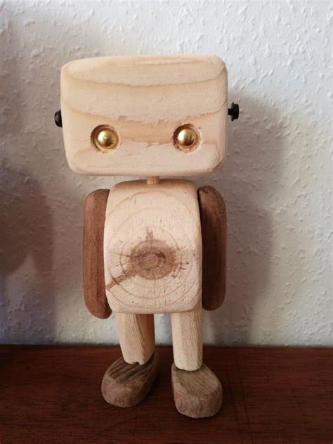 Pin by Danny Mallett on Wooden Robots | Scrap wood crafts, Wooden toys ...