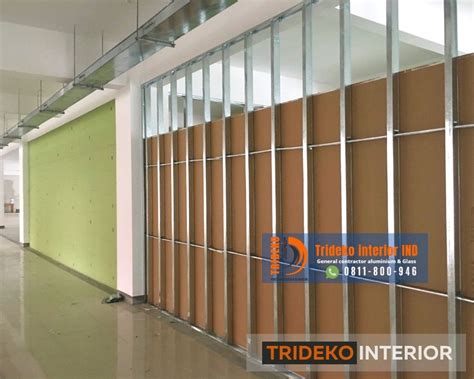 partisi gypsum  keunggulan  aplikasi trideko
