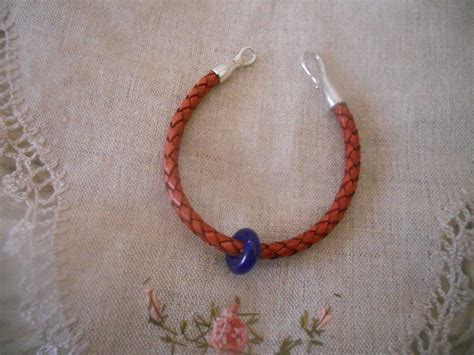 Handmade Genuine Leather Cuff Bracelet. Leather Cord Bracelet .women's ...