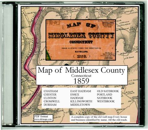 Middlesex County Connecticut Maps