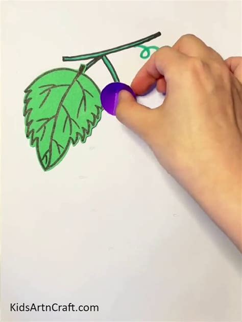 Amazing Paper Grapes Art Idea For Beginners - Kids Art & Craft