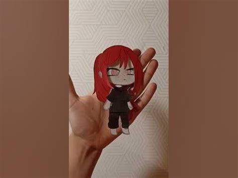 гача из бумаги кукла - YouTube