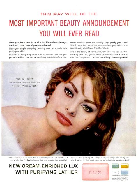 Lux Soap featuring Sophia Loren [1959] - USLUCK