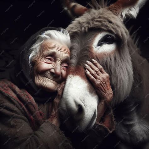 Premium Photo | Portrait of a moment of affection between an elderly