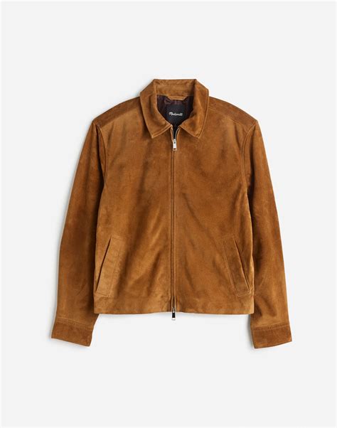 suede zip front jacket madewell