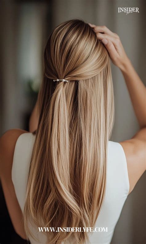 Upgrade your daily routine with a stunning half up ponytail