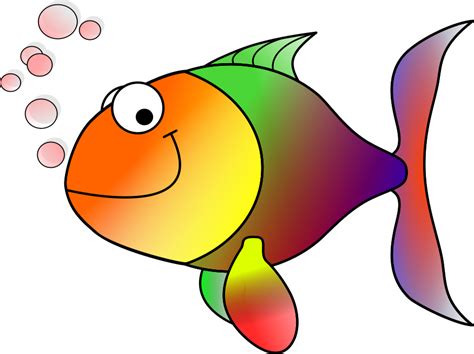 rainbow fish clip art image clipsafari