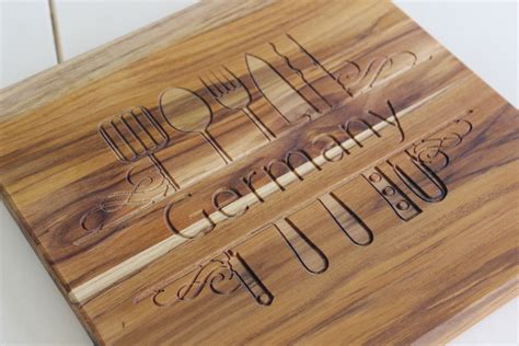Custom Teak Butcher Block Cutting Board | Etsy