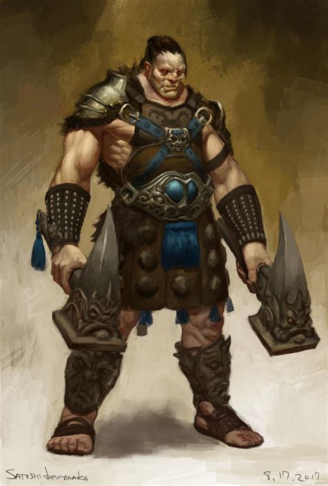 Half-orc warrior by toshi13go on DeviantArt