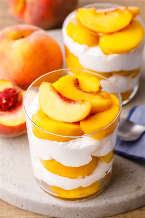 Easy 5-Ingredient Peaches and Cream with Fresh Peaches - Nurtured Homes