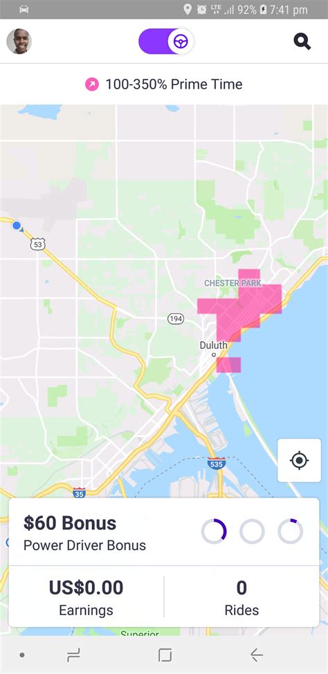 Duluth surges a lot. Barely any drivers and I may be first black man