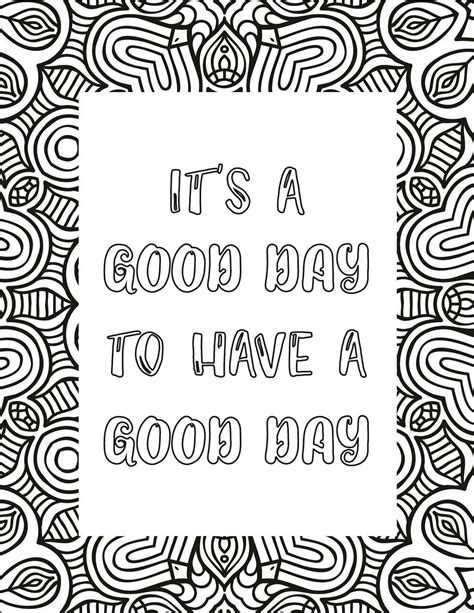 50 Best Printable Inspirational Quote Coloring Pages - World of Printables