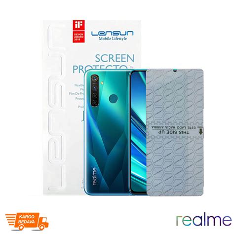 Realme Realme 7 Pro Lensun Nano Kırılmaz Ekran Koruyucu