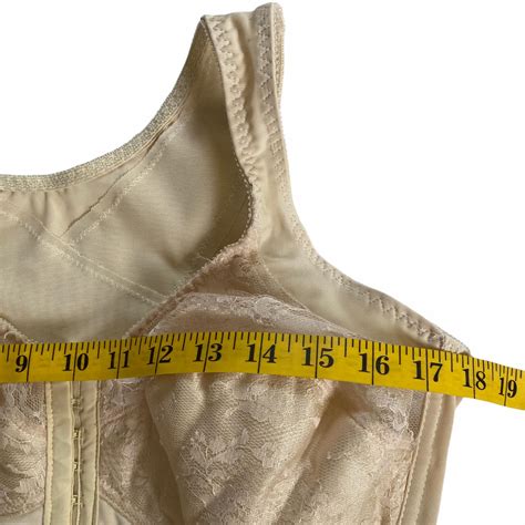 VINTAGE NUDE BODY LONGLINE BULLET BRA CORSET 34D BUCKLE FRONT | #3847421592