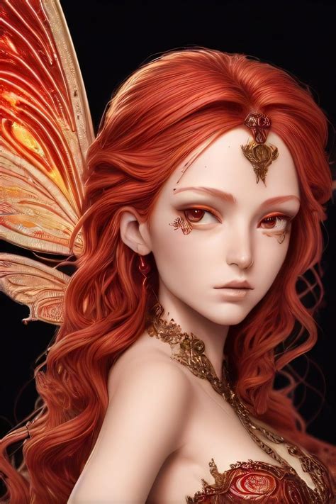 Beautiful Fairies, Beautiful Fantasy Art, Fire Fairy, Elf Characters, Fairies Elves, Fantasyland ...