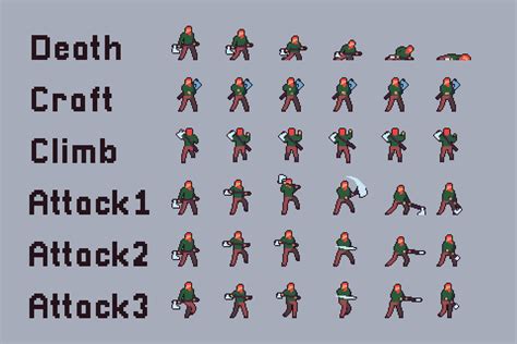 Free 3 Character Sprite Sheets Pixel Art - CraftPix.net