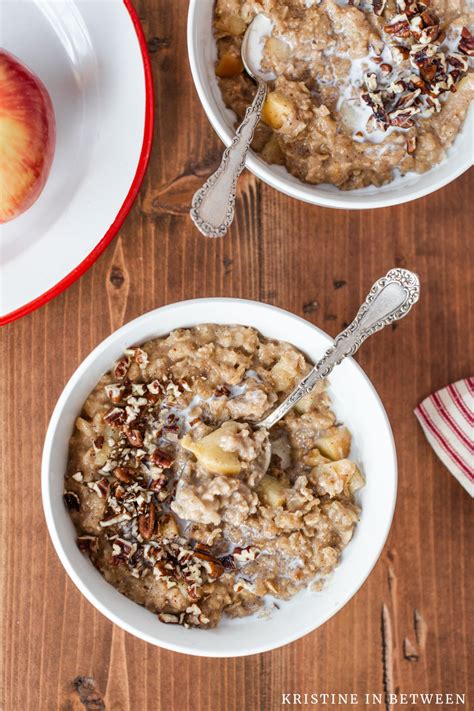 Apple Pie Oatmeal | Kristine in Between