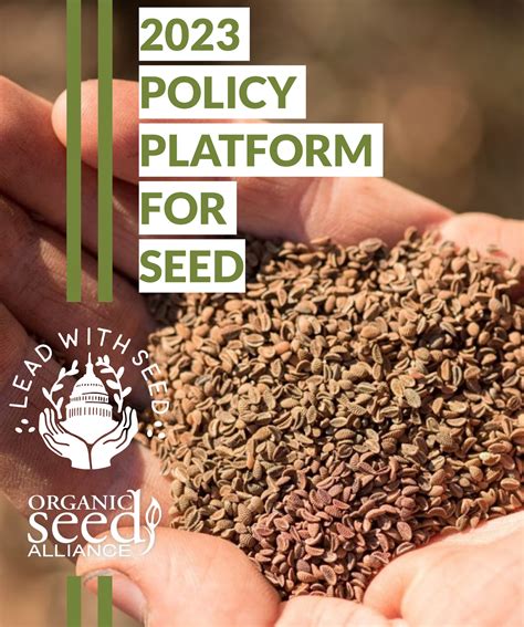 policy platform  seed organic seed alliance