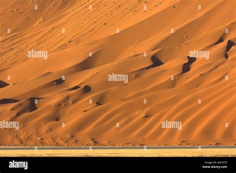 Red sand dune in Namib Desert Sossusvlei Namib Naukluft National Park ...