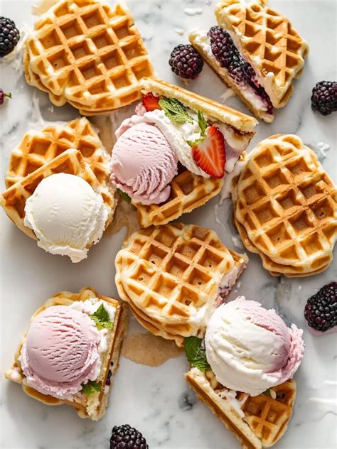 Irresistible Belgian Waffle Ice Cream Sandwiches Your Family Will Love