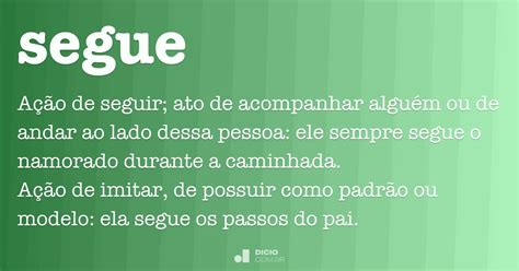 Como Se Escreve Segue