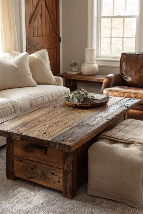 rustic farmhouse living room warm timeless comfort