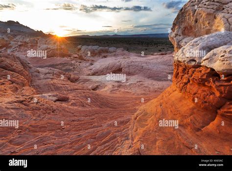 Vermilion Cliffs National Monument Landscapes at sunrise Stock Photo ...