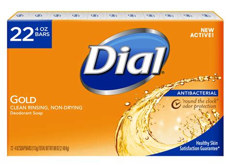 Dial Antibacterial Bar Soap, Gold, 4 Ounce, 22 Bars - Walmart.com