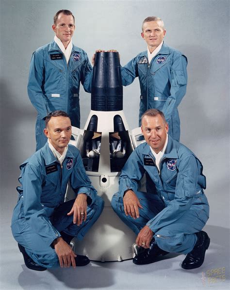 Gemini. 7 prime crew Frank Borman & Jim Lovell and back up crew Ed