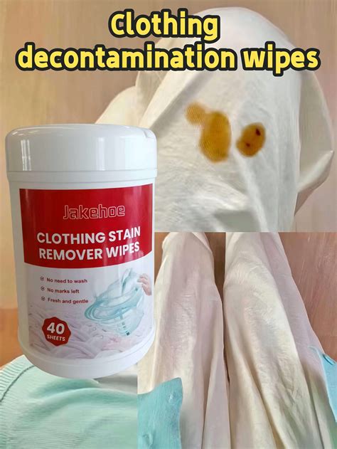 Clothing Stain Remover Wet Wipes, Clothing Stain Eraser Pen, Gentle