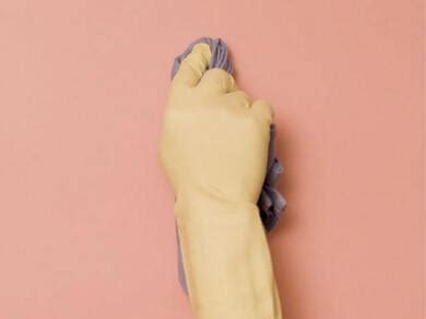how to get blu tack stains off the wall