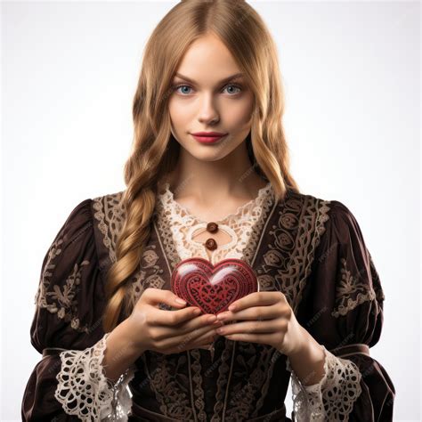 Premium AI Image | Slovenian Woman in Traditional Gorenjska Attire