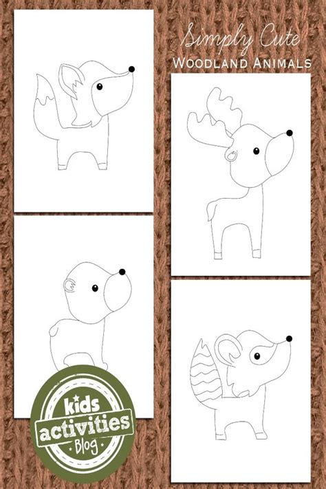 Woodland Creatures Coloring Pages