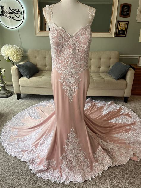 Shop Rita Pink & White Wedding Dress - Custom Themed Dress