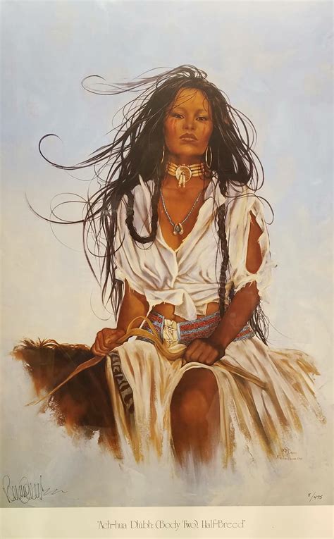 an oil painting of a woman sitting on top of a brown horse with her