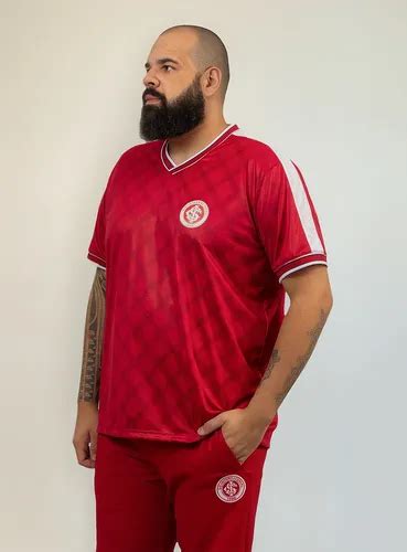 Camiseta Esportiva Masculina Internacional Oficial Torcedor | Parcelamento sem juros