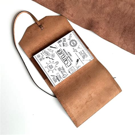 leather notebook cover latelier du cuir