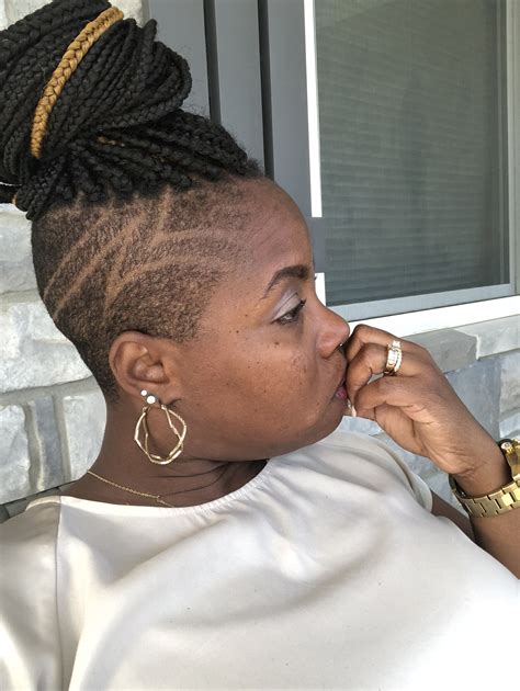 Summer braids with a twist | Braids with shaved sides, Shaved side ...