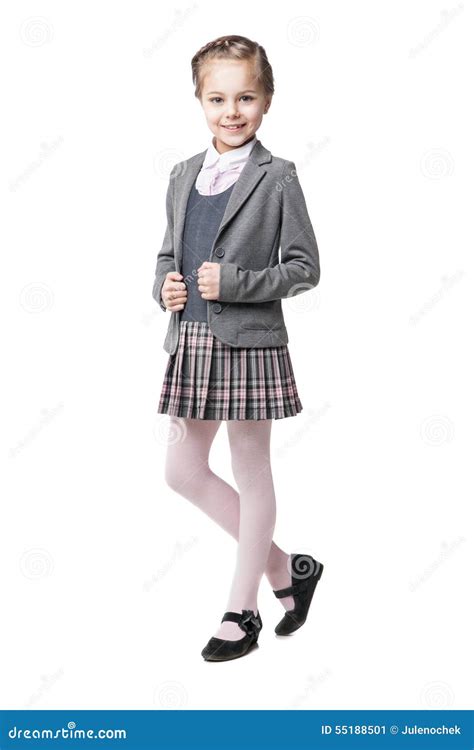 Little Girl In School Uniform Stock Image | CartoonDealer.com #60410497