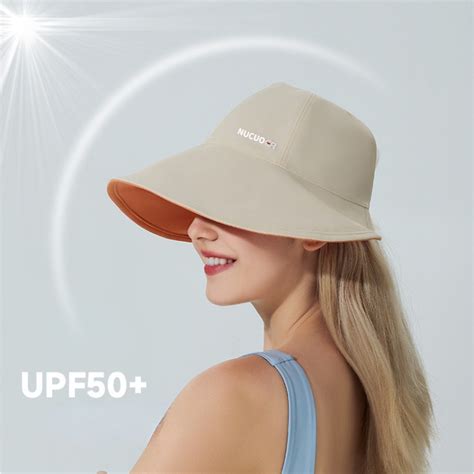 Large Eaves Summer UV Protection Sun Hat Ladies Outdoor Cycling Empty Roof Breathable Foldable ...